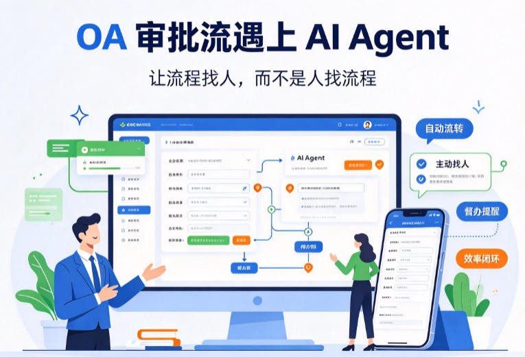 OA 审批流遇上 AI Agent：让流程找人，而不是人找流程